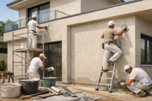 Enduit gratté : comprendre sa mise en œuvre et ses atouts pour une façade durable et nette